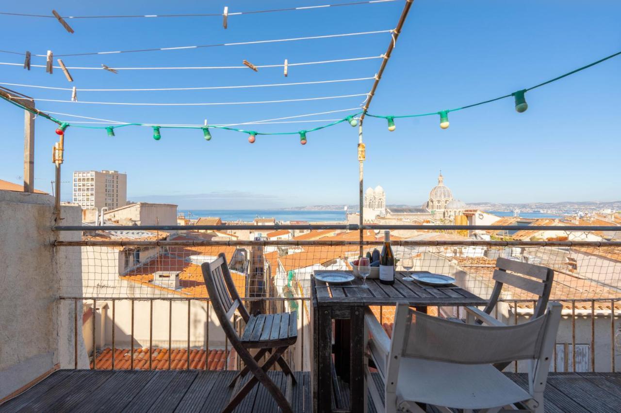 Terrasse Vue Mer & Quartier Historique Vieux Port マルセイユ エクステリア 写真
